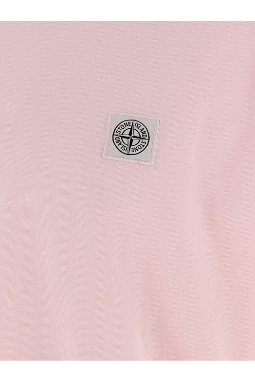 Logo patch t-shirt Pink