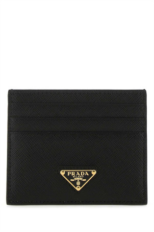 Black leather card holder Black PRADA (1MC025QHH)