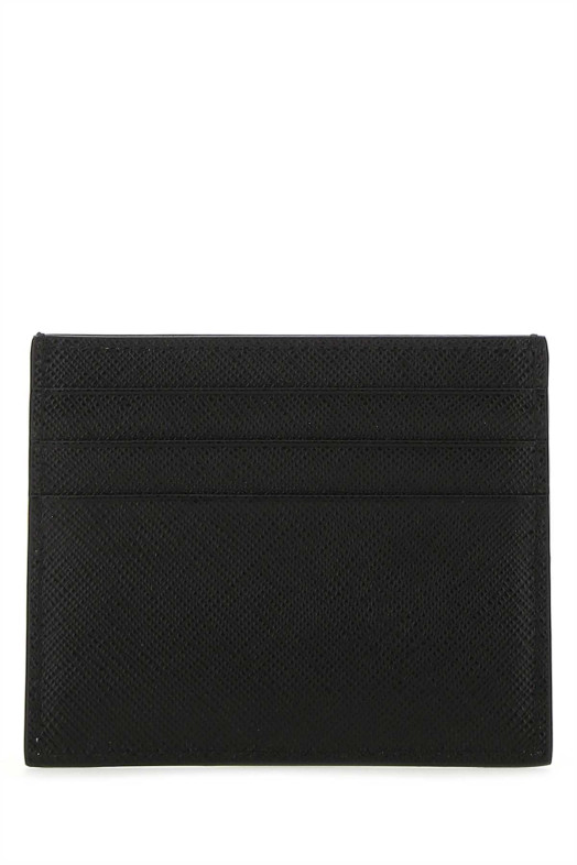 Black leather card holder Black PRADA (1MC025QHH)