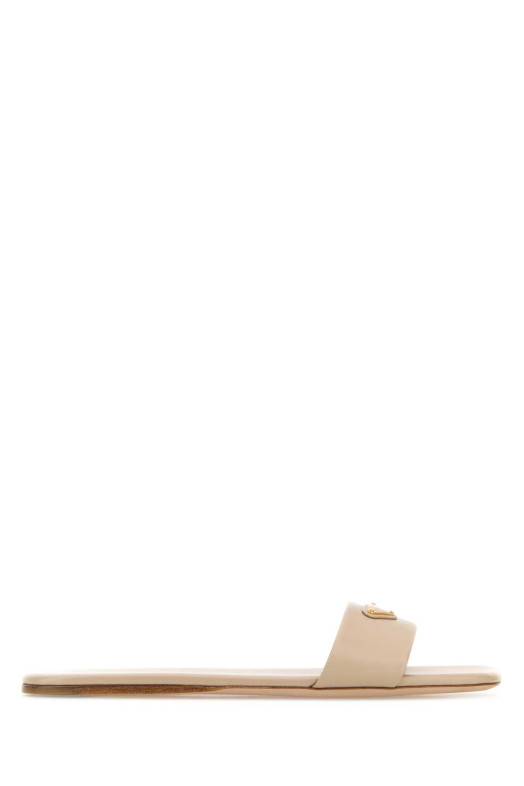 Sand satin slippers PRADA (1XX355FD005070)