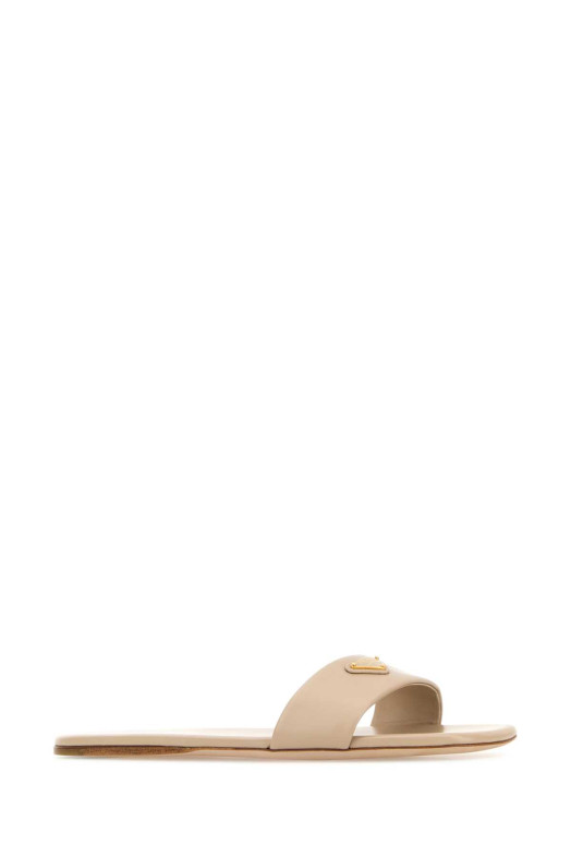 Sand satin slippers PRADA (1XX355FD005070)