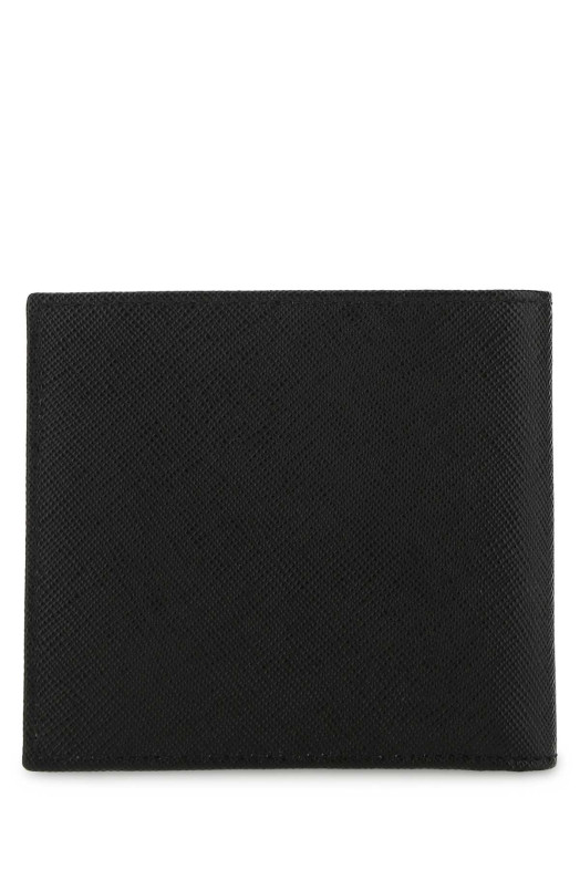 Черный кожаный кошелек Black PRADA (2MO738QHH)