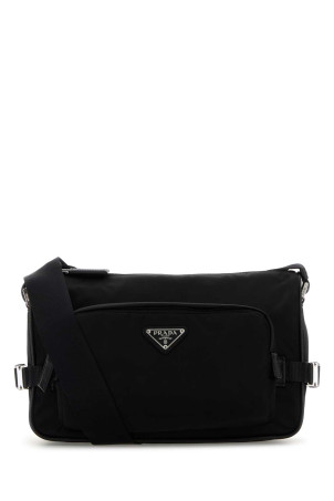 Black canvas crossbody bag Black PRADA (2VH1922DMG)