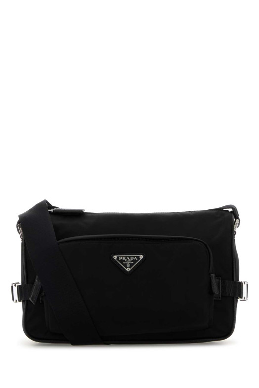 Black canvas crossbody bag Black PRADA (2VH1922DMG)