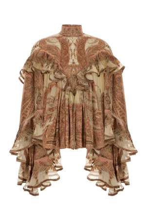 Printed satin Hypnotic blouse ZIMMERMANN (5243TF251)