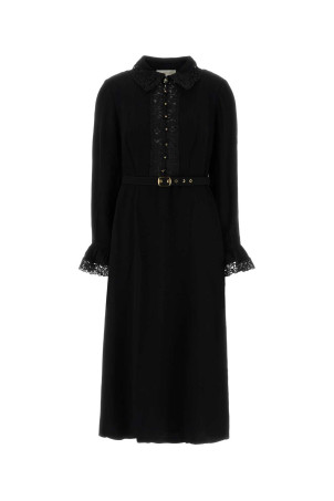 Черное креповое платье Black ZIMMERMANN (5399DF25R)