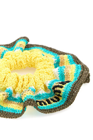 Вышитая резинка для волос из рафии MIU MIU (5IF0272CWX)