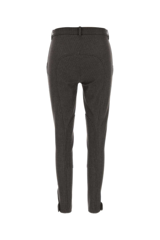 Брюки из эластичного хлопка с вышивкой BURBERRY (8116806)