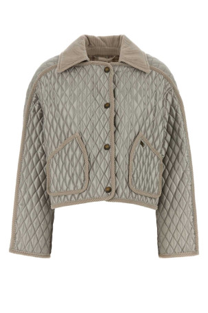 Серая нейлоновая куртка BURBERRY (8116973)