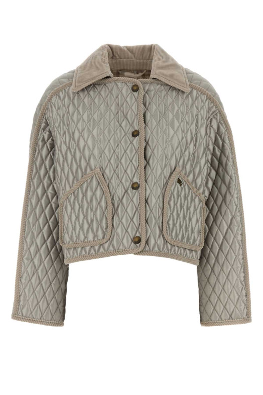 Серая нейлоновая куртка BURBERRY (8116973)