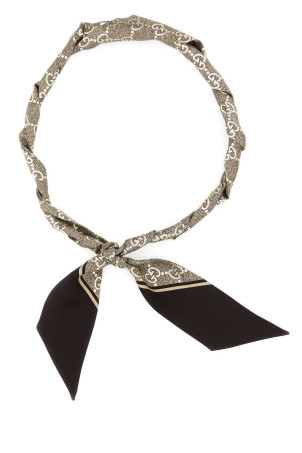 Printed silk foulard GUCCI (8122503G001)