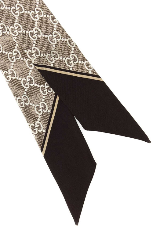Printed silk foulard GUCCI (8122503G001)