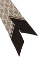 Printed silk foulard GUCCI (8122503G001)