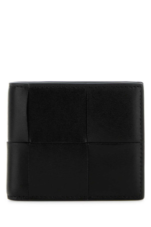 Black leather small Cassette wallet BOTTEGA VENETA (819207VBWD2)
