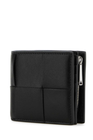Black leather small Cassette wallet BOTTEGA VENETA (819207VBWD2)