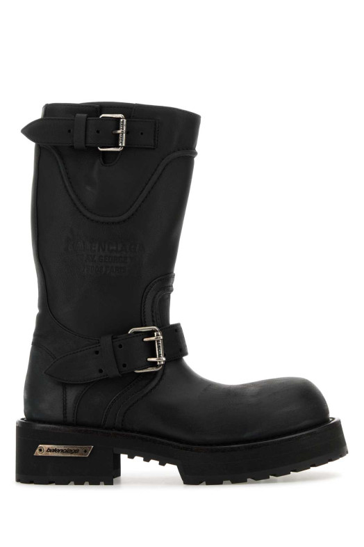 Black leather Venom boots BALENCIAGA (833585WCAL1)