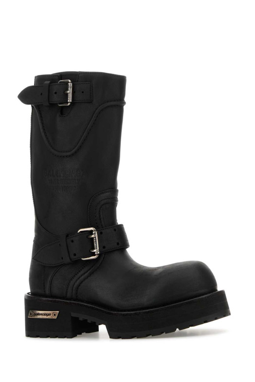 Black leather Venom boots BALENCIAGA (833585WCAL1)