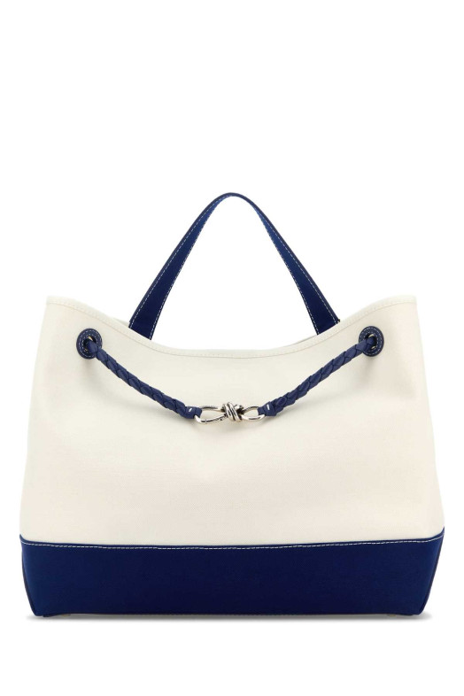 Большая сумка для покупок Andiamo из слоновой кости BOTTEGA VENETA (836369V5SB1)