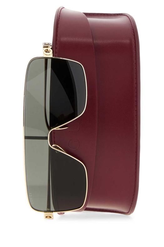 Солнцезащитные очки из платинового металла GUCCI (839994I3330)