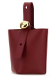 Red leather mini Pebble bucket bag LOEWE (AANBBBMX01)