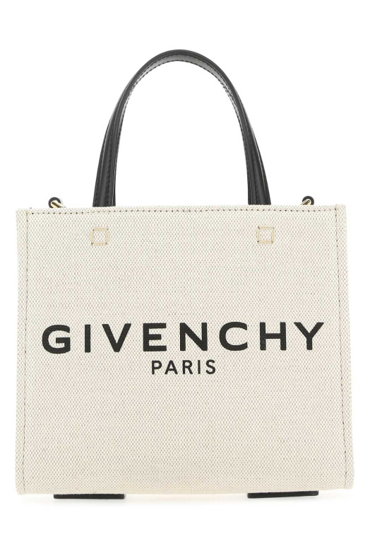 Міні-сумочка G-Tote з полотна кольору слонової кістки GIVENCHY (BB50N0B1DR)