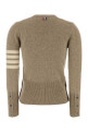 Бежевий вовняний кардиган Blue THOM BROWNE (FKC674AY1026)