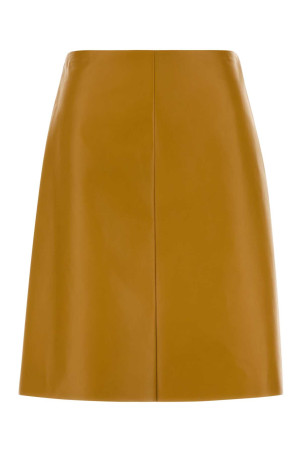 Ochre nappa leather skirt MIU MIU (MPD820SOOO165Z)