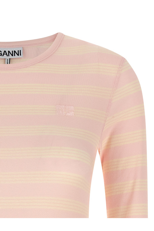 Полосатый свитер Розовый GANNI A1050066868