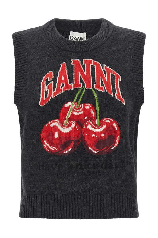 'Cherry' vest Black