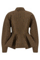 'Crinckled Taffetà' blouse Brown