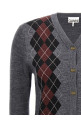 Argyle cardigan Gray