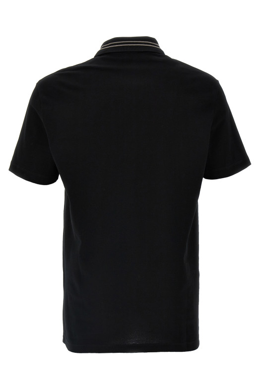 'Medusa embroidery' polo shirt Black