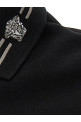 'Medusa embroidery' polo shirt Black