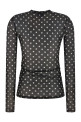 'Printed Sheer' sweater Black