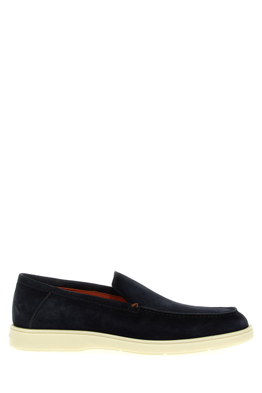 Suede loafers Blue