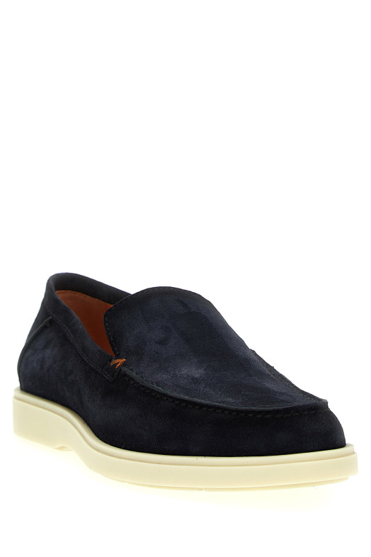 Suede loafers Blue