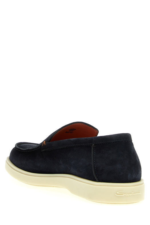Suede loafers Blue