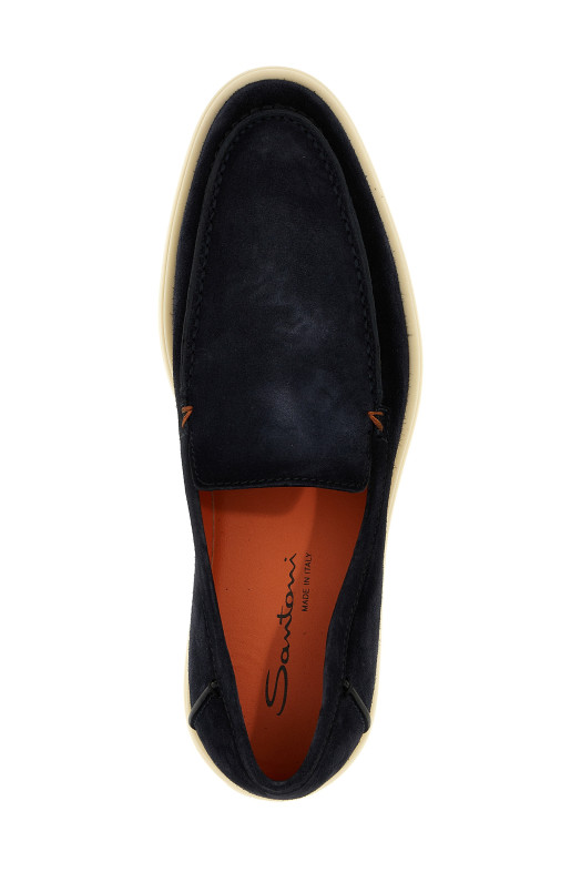 Suede loafers Blue