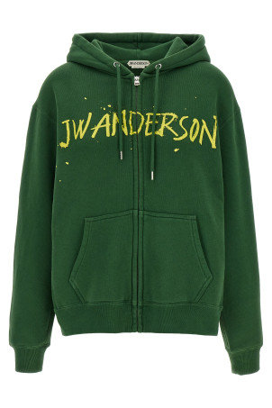 Printed hoodie Green