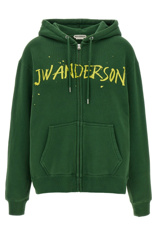 Printed hoodie Green