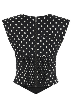 'Polka Dot' top Black