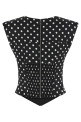 'Polka Dot' top Black