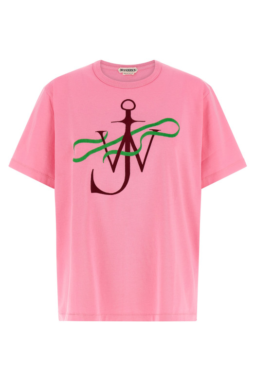 'Ribbon Anchor' T-shirt Pink