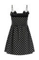 'Polka Dot' dress Black