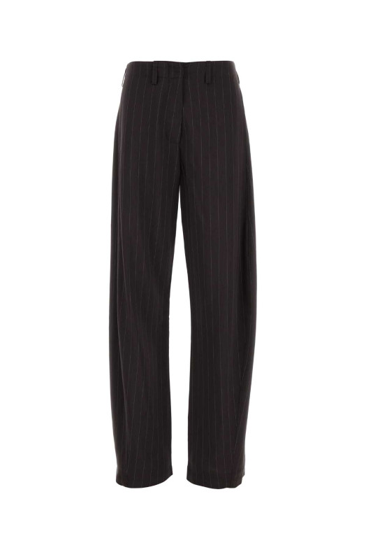 Embroidered wool blend pant Brown MAGDA BUTRYM (216925)