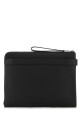 Black leather clutch Black SALVATORE FERRAGAMO (241703779258)