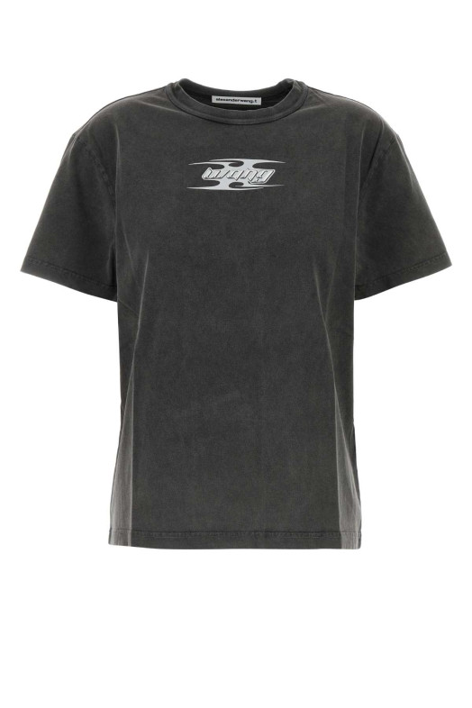 Dark grey cotton t-shirt T BY ALEXANDER WANG (4CC4241515)