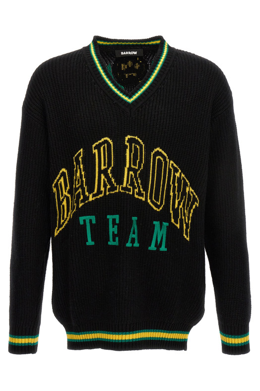 Logo embroidery sweater Black   Logo embroidery sweater Black