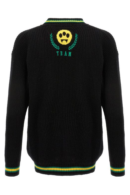Logo embroidery sweater Black   Logo embroidery sweater Black