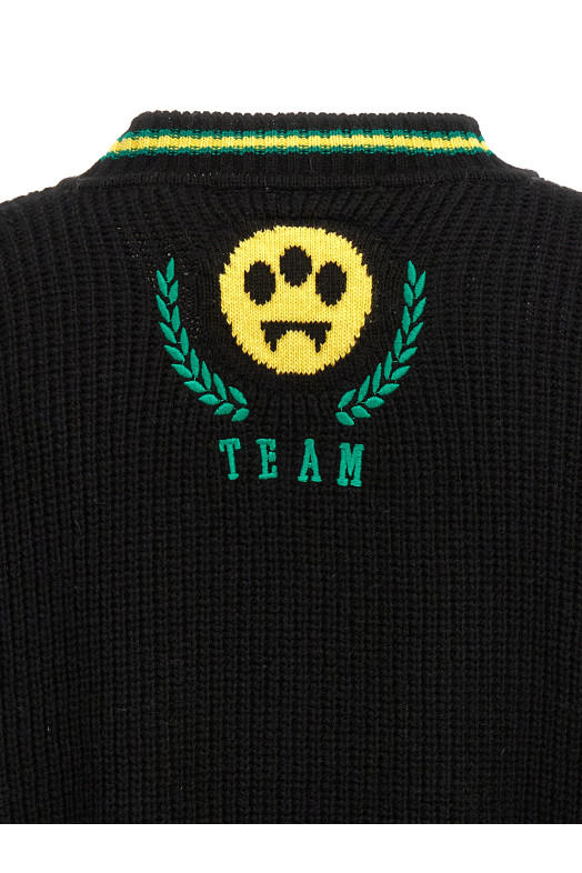 Logo embroidery sweater Black   Logo embroidery sweater Black